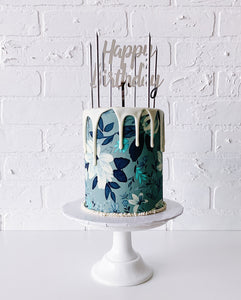 Slim Tall Silver Birthday Candles