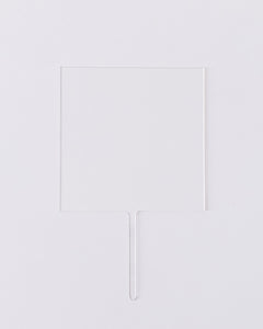 Clear Acrylic Cake Topper - Circle, Hexagon, or Square