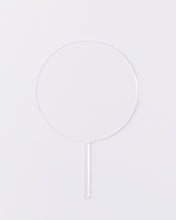 Load image into Gallery viewer, Clear Acrylic Cake Topper - Circle, Hexagon, or Square
