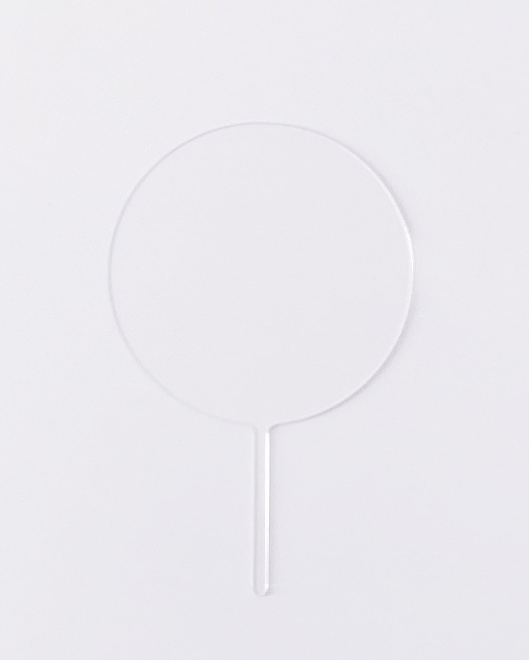 Clear Acrylic Cake Topper - Circle, Hexagon, or Square