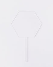 Load image into Gallery viewer, Clear Acrylic Cake Topper - Circle, Hexagon, or Square
